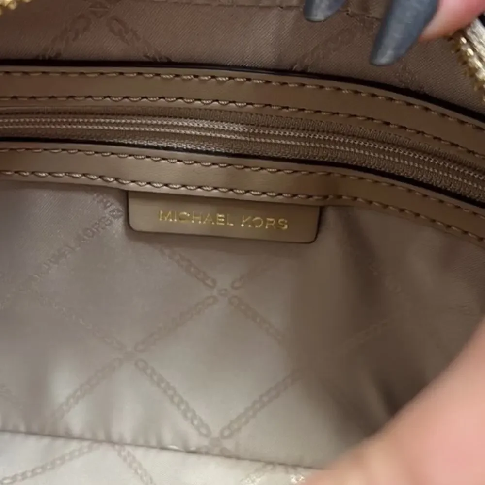 Michael Kors Camel Multi Jet Set Camera Crossbody NWT